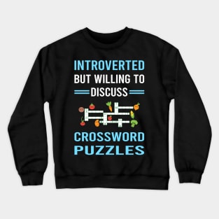 Introverted Crossword Puzzles Crewneck Sweatshirt